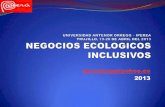 Negocios ecologicos inclusivos