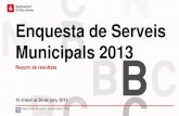 Enquesta de Serveis Municipals: Resum de Resultats
