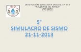 5° Simulacro de Sismo - I.E.I. N° 012 "TALENTOS DE mARA