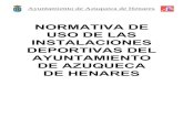 NORMAS INSTALACIONES DEPORTIVAS - TITULO 2.- DEL USO DE LAS INSTALACIONES DEPORTIVAS. CAPITULO I.- CONCEPTO