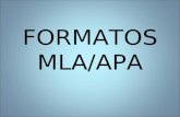 FORMATOS MLA/APA. Libro con un autor MLA Manzoni, Celina. Violencia y silencio: literatura latinoamericana contempornea. Buenos Aires: Corregidor, 2005