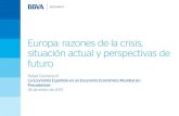 Europa: razones de la crisis, situaci³n actual y perspectivas de futuro