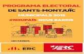 Programa electoral de Sants-Montjuأ¯c. Eleccions Municipals ... Programa electoral de Sants-Montjuأ¯c.