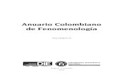 Memorias Anuario Colombiano de Fenomenologa Vol Vi