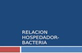 Relacion hospedador bacteria