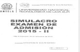 Simulacro de Examen de Admisión 2015-II- UNTELS