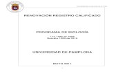 Documento Maestro Programa de Biología 2011