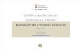 Gestión cultural.proyectos