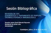 Sesi³n Bibliogrfica - Diagn³stico y Tratamiento de PTI