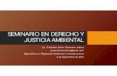 Seminario, Derecho y Justicia Ambiental
