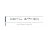 GENETICA - MUTACIONES