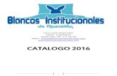 CATALOGO BLANCOS INSTITUCIONALES