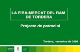 Projecte patrocini -Fira Mercat Del Ram De Tordera