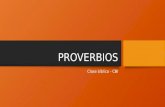 Proverbios 3 - Clase B­blica CBI