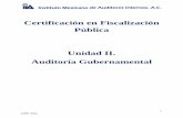 Certificación en Fiscalización Pública Unidad II ... · PDF file 1.4.3 Confianza y aseguramiento en la Auditoría del Sector Público 10 1.5 Principios de Auditoría del Sector