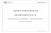 BASES ESPECÍFICAS APARTADO B.2.3. ... BASES ESPECÍFICAS TEMPORADA 2018/19 Versión de fecha 20/06/2018 1 d B.2.) COMPETICIONES DE PROMOCIÓN Y NO SENIOR SIN PARTICIPACIÓN POSTERIOR