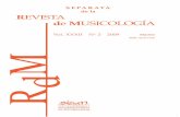 REVISTA de MUSICOLOGÍA · PDF file 2014-02-06 · MIO CID COMO CANTAR. ALGUNAS CONSIDERACIONES DE ÍNDOLE MUSICOLÓGICA Revista de Musicología, XXXII, 2 (2009) Arturo TELLO RUIZ-PÉREZ