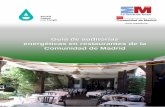 BVCM015007 Guía de auditorías energéticas en restaurantes de la Comunidad de · PDF file 2015-06-30 · Guía de auditorías energéticas en restaurantes de la Comunidad de Madrid
